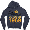 queens are born in october 1969 Zipper Hoodie