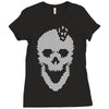skull tetris Ladies Fitted T-Shirt