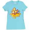 hot macs wrestling in cheese Ladies Fitted T-Shirt