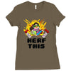 gamer gremlin stole pog Ladies Fitted T-Shirt
