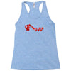 rolling into battle Racerback Tank