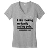 i like cooking Women's V-Neck T-Shirt