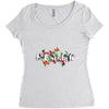 Femen with Flowers Women's Triblend Scoop T-shirt
