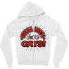 real men love cats (3) Zipper Hoodie