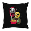camp crystal flakes Throw Pillow