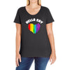Hella Gay Ladies Curvy T-Shirt