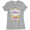 i am a december women Ladies Fitted T-Shirt
