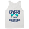 awesome civil engineer looks like Tank Top