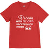 i come with music V-Neck Tee