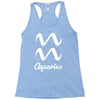 aquarius zodiac Racerback Tank
