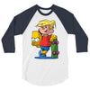 bart simpson 3/4 Sleeve Shirt