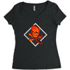 3d skull squad Women's Triblend Scoop T-shirt