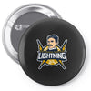 colorado springs lightning Pin-back button