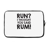 run rum Laptop sleeve