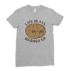 life is all mashed up Ladies Fitted T-Shirt