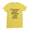 talk to myself Ladies Fitted T-Shirt