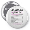 January Girl Facts Capricorn Pin-back button