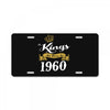 kings are born in 1960 License Plate