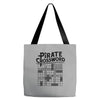 pirate crossword Tote Bags