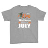 Halloween Kings Are Born In July Youth Tee