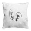 bunny ears Throw Pillow