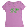 wicked smaht funny Women's Triblend Scoop T-shirt