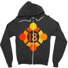 orange 18 Zipper Hoodie