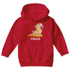 yoga pug exhale Youth Hoodie
