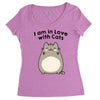 i am in love with cats Women's Triblend Scoop T-shirt