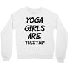 yoga girls are twisted Crewneck Sweatshirt