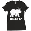 bear deer beer Ladies Fitted T-Shirt