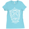 white owl kingdom giant bird Ladies Fitted T-Shirt