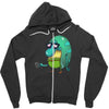 philbert before coffee Zipper Hoodie