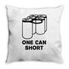 one can short Throw Pillow