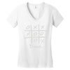 tic tac toe draw Women's V-Neck T-Shirt