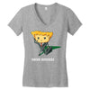 what's in his briefqueso Women's V-Neck T-Shirt