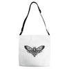 butterfly and skull Adjustable Strap Totes