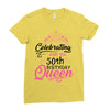 celebrating with the 70th birthday king t shirts Ladies Fitted T-Shirt