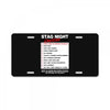 funny stag night checklist, ideal gift, christmas present License Plate
