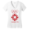 sarajevo 1984 84' olympic Women's V-Neck T-Shirt