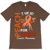 I Wear Peach For Uterine Cancer Awareness T-Shirt