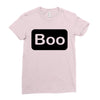 boo, Ladies Fitted T-Shirt
