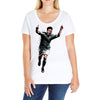 lionel messi 4 Ladies Curvy T-Shirt