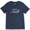 trill script V-Neck Tee