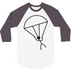 stick man skydiving 3/4 Sleeve Shirt