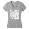 alcohol is a solution funny t shirt geek science alcohol shirt party b Women's V-Neck T-Shirt