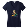 chaos and destruction Women's V-Neck T-Shirt