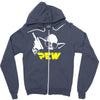 pew yoda wars funny Zipper Hoodie