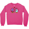 eggplant wizard and king hippo Crewneck Sweatshirt