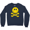 smiley pirate skull and crossbones Crewneck Sweatshirt